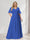 A-Line/Princess V-Neck Half Sleeves Chiffon Plus Size Bridesmaid Dresses with Pockets