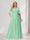 A-Line/Princess V-Neck Half Sleeves Chiffon Plus Size Bridesmaid Dresses with Pockets