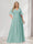 A-Line/Princess V-Neck Half Sleeves Chiffon Plus Size Bridesmaid Dresses with Pockets