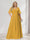 A-Line/Princess V-Neck Half Sleeves Chiffon Plus Size Bridesmaid Dresses with Pockets