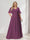 A-Line/Princess V-Neck Half Sleeves Chiffon Plus Size Bridesmaid Dresses with Pockets