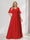 A-Line/Princess V-Neck Half Sleeves Chiffon Plus Size Bridesmaid Dresses with Pockets