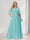 A-Line/Princess V-Neck Half Sleeves Chiffon Plus Size Bridesmaid Dresses with Pockets