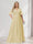 A-Line/Princess V-Neck Half Sleeves Chiffon Plus Size Bridesmaid Dresses with Pockets
