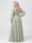 A-Line/Princess V-Neck Long Sleeves Chiffon Ruffles Plus Size Bridesmaid Dresses with Pockets