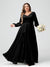 A-Line/Princess V-Neck Long Sleeves Chiffon Ruffles Plus Size Bridesmaid Dresses with Pockets