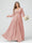 A-Line/Princess V-Neck Long Sleeves Chiffon Ruffles Plus Size Bridesmaid Dresses with Pockets