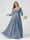 A-Line/Princess V-Neck Long Sleeves Chiffon Ruffles Plus Size Bridesmaid Dresses with Pockets