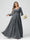 A-Line/Princess V-Neck Long Sleeves Chiffon Ruffles Plus Size Bridesmaid Dresses with Pockets