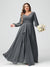 A-Line/Princess V-Neck Long Sleeves Chiffon Ruffles Plus Size Bridesmaid Dresses with Pockets