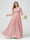 A-Line/Princess V-Neck Long Sleeves Chiffon Ruffles Plus Size Bridesmaid Dresses with Pockets