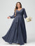 A-Line/Princess V-Neck Long Sleeves Chiffon Ruffles Plus Size Bridesmaid Dresses with Pockets