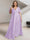 A-Line/Princess V-Neck Short Sleeves Silk Satin Plus Size Bridesmaid Dresses with Pockets