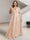 A-Line/Princess V-Neck Short Sleeves Silk Satin Plus Size Bridesmaid Dresses with Pockets