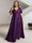A-Line/Princess V-Neck Short Sleeves Silk Satin Plus Size Bridesmaid Dresses with Pockets