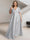 A-Line/Princess V-Neck Short Sleeves Silk Satin Plus Size Bridesmaid Dresses with Pockets