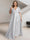A-Line/Princess V-Neck Short Sleeves Silk Satin Plus Size Bridesmaid Dresses with Pockets
