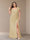 Sheath/Column Short Sleeves Chiffon Plus Size Bridesmaid Dresses with Split Side