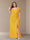 Sheath/Column Short Sleeves Chiffon Plus Size Bridesmaid Dresses with Split Side