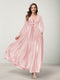 A-Line/Princess V-Neck Long Sleeves Bridesmaid Dresses with Pockets