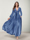 A-Line/Princess V-Neck Long Sleeves Bridesmaid Dresses with Pockets