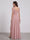 A-Line/Princess V-Neck Split Side Floor-Length Chiffon Bridesmaid Dresses With Ruffles
