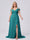 A-Line/Princess V-Neck Split Side Floor-Length Chiffon Plus Size Bridesmaid Dresses With Ruffles