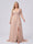 A-Line/Princess V-Neck Split Side Floor-Length Chiffon Plus Size Bridesmaid Dresses With Ruffles