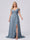 A-Line/Princess V-Neck Split Side Floor-Length Chiffon Plus Size Bridesmaid Dresses With Ruffles