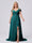 A-Line/Princess V-Neck Split Side Floor-Length Chiffon Plus Size Bridesmaid Dresses With Ruffles