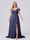 A-Line/Princess V-Neck Split Side Floor-Length Chiffon Plus Size Bridesmaid Dresses With Ruffles