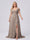 A-Line/Princess V-Neck Split Side Floor-Length Chiffon Plus Size Bridesmaid Dresses With Ruffles