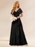 A-Line/Princess V-Neck Long Bridesmaid Dresses with Ruffles