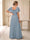 A-Line/Princess V-Neck Wedding Guest Dresses with Ruffles