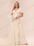 A-Line/Princess V-Neck Long Plus size Bridesmaid Dresses with Ruffles