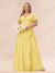 A-Line/Princess V-Neck Long Plus size Bridesmaid Dresses with Ruffles