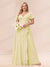 A-Line/Princess V-Neck Long Plus size Bridesmaid Dresses with Ruffles