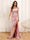 Sheath/Column Off-The-Shoulder Long Formal Dresses with Split Side & Ruched