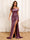 Sheath/Column Off-The-Shoulder Long Formal Dresses with Split Side & Ruched