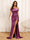 Sheath/Column Off-The-Shoulder Long Formal Dresses with Split Side & Ruched