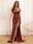 Sheath/Column Off-The-Shoulder Long Formal Dresses with Split Side & Ruched
