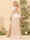 Sheath/Column V-Neck Long Sleeves Formal Plus Size Dresses with Split Side & Ruched