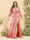 Sheath/Column V-Neck Long Sleeves Formal Plus Size Dresses with Split Side & Ruched