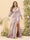 Sheath/Column V-Neck Long Sleeves Formal Plus Size Dresses with Split Side & Ruched