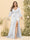 Sheath/Column V-Neck Long Sleeves Formal Plus Size Dresses with Split Side & Ruched