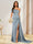 Sheath/Column One-Shoulder Long Formal Dresses with Split Side
