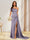 Sheath/Column One-Shoulder Long Formal Dresses with Split Side