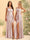 Sheath/Column One-Shoulder Long Bridesmaid Dresses with Split Side