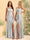Sheath/Column One-Shoulder Long Bridesmaid Dresses with Split Side