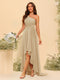A-line/Princess One-The-Shoulder Asymmetrical Long Bridemaid dresses